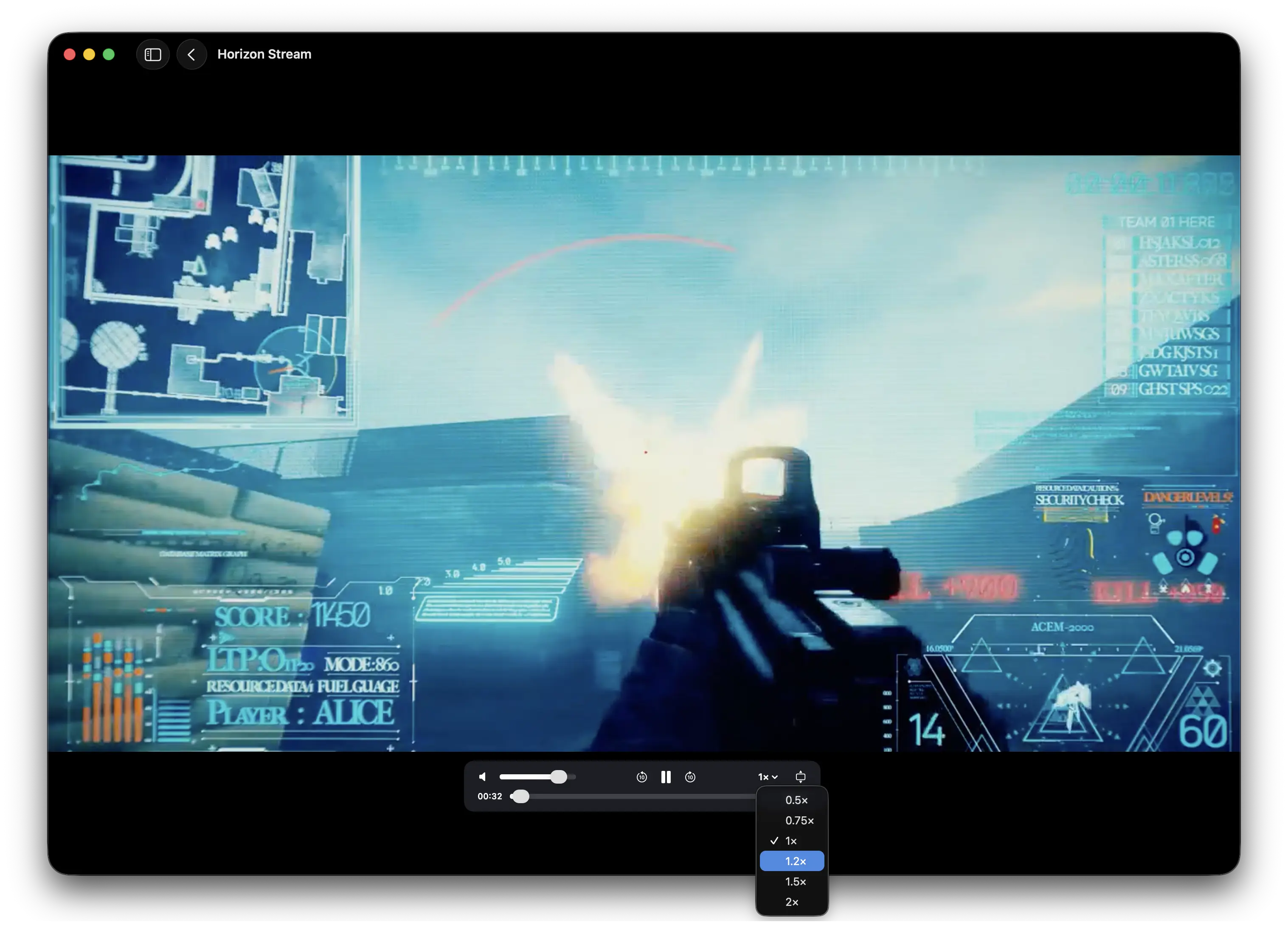 Playback Speed Control